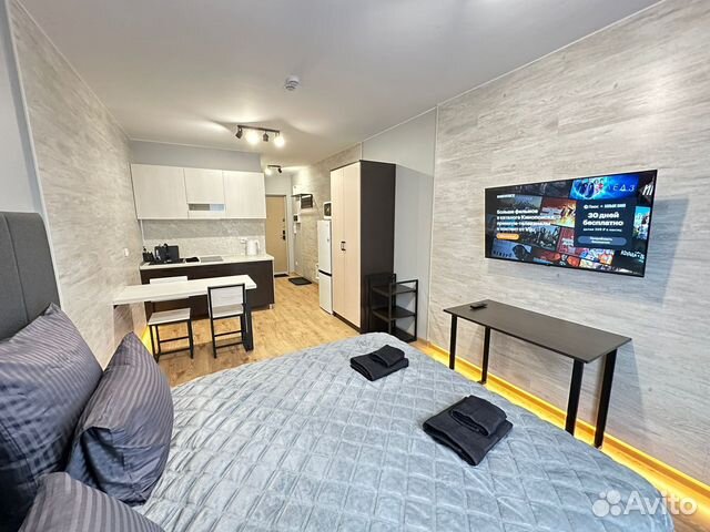 

Квартира-студия, 24 м², 2 кровати