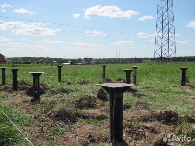 Баня, сруб 4х4 бревно, на винтовые сваи, отделка