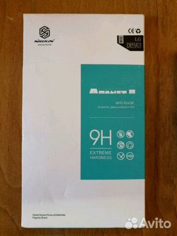 Новое закаленное защитное стекло Nillkin для LG G3