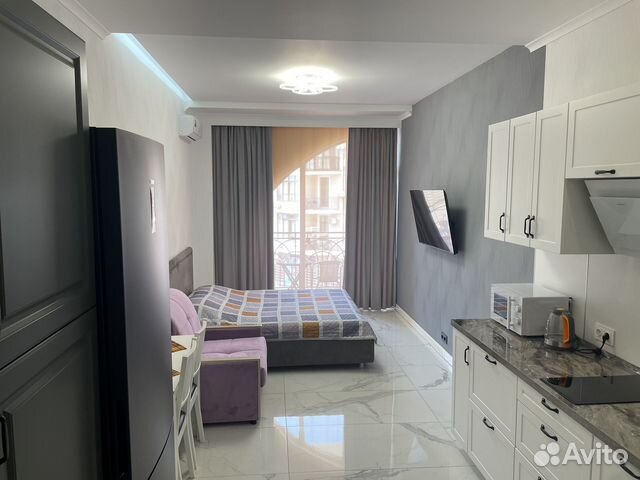 

Квартира-студия, 33 м², 2 кровати