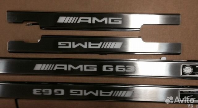 Накладки на внутренние пороги amg g63 w463 Накладки на внутренние пороги amg g63 w463