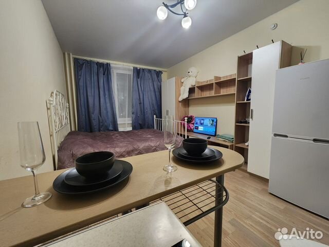 

Квартира-студия, 30 м², 1 кровать
