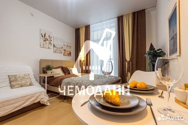 

Квартира-студия, 25 м², 2 кровати
