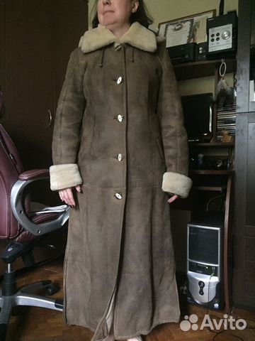 Натуральная дублёнка р. 46