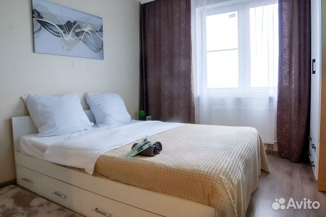 

1-к. квартира, 42 м², 2 кровати