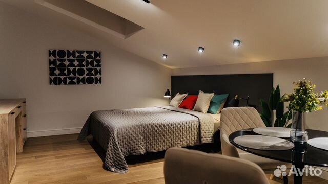 

Квартира-студия, 36 м², 3 кровати