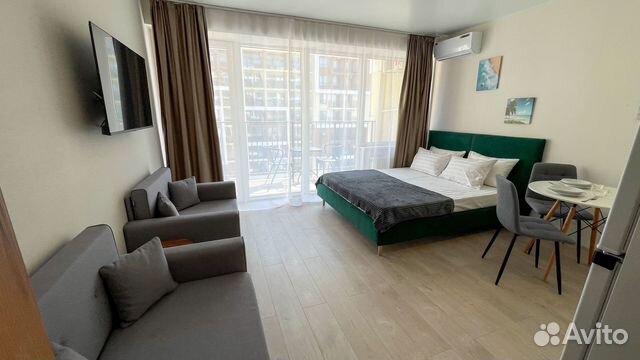 

Квартира-студия в апарт-отеле, 28 м², 3 кровати