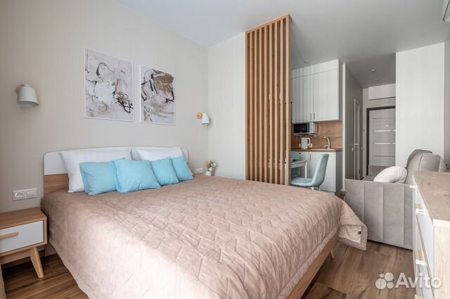 

Квартира-студия, 23 м², 2 кровати