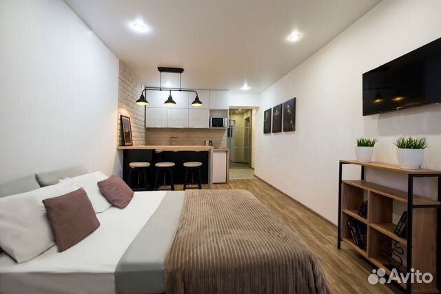 

Квартира-студия, 30 м², 2 кровати