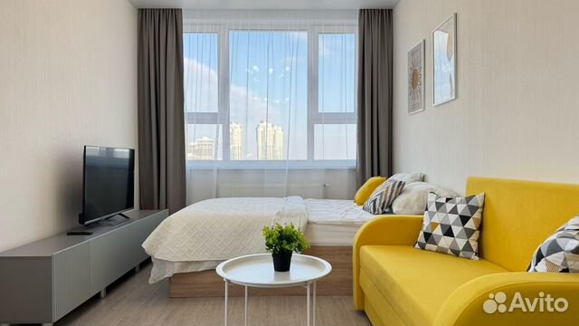 

Квартира-студия, 30 м², 2 кровати