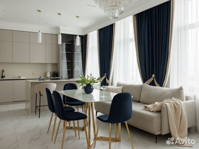 

1-к. квартира в апарт-отеле, 62 м², 2 кровати