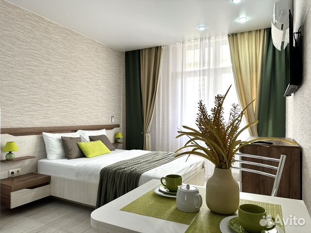 

Квартира-студия, 27 м², 2 кровати