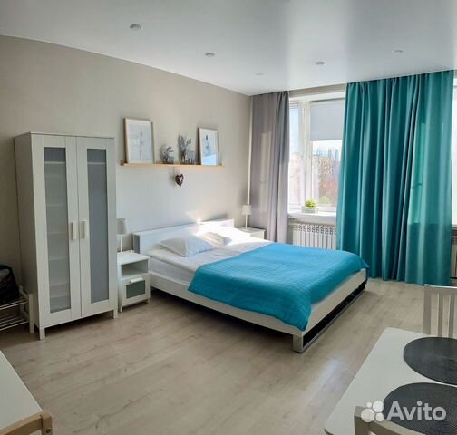 

Квартира-студия, 35 м², 2 кровати