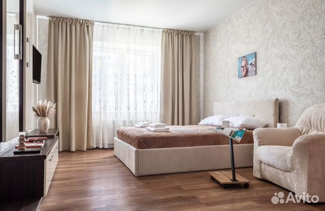 

1-к. квартира, 44 м², 2 кровати