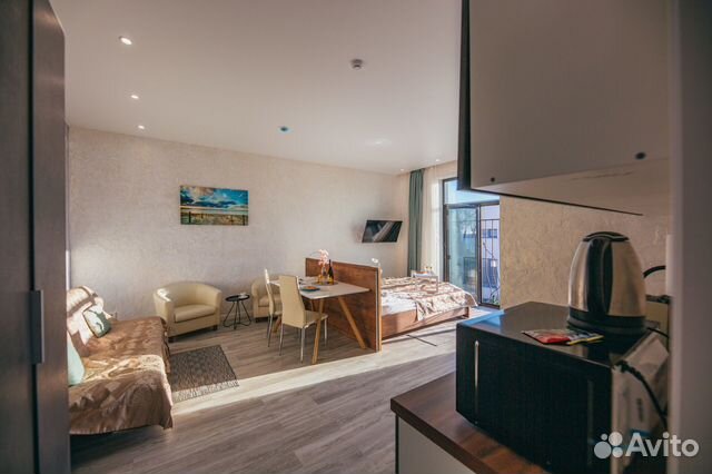 

Квартира-студия, 33 м², 2 кровати
