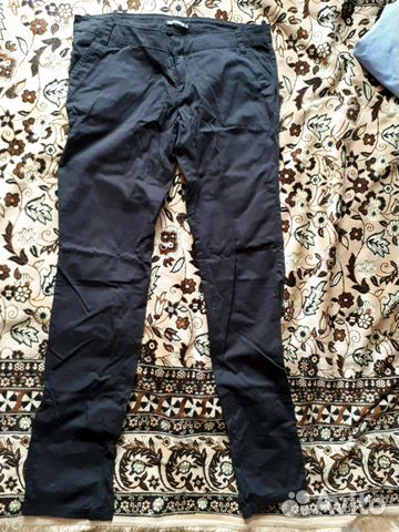 Продам брюки женские х/б, L(48), черные, новые