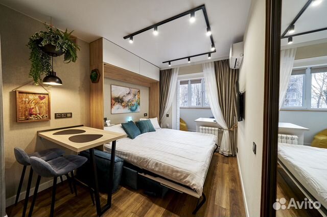 

Квартира-студия, 27 м², 1 кровать