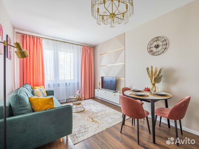 

1-к. квартира, 34 м², 2 кровати