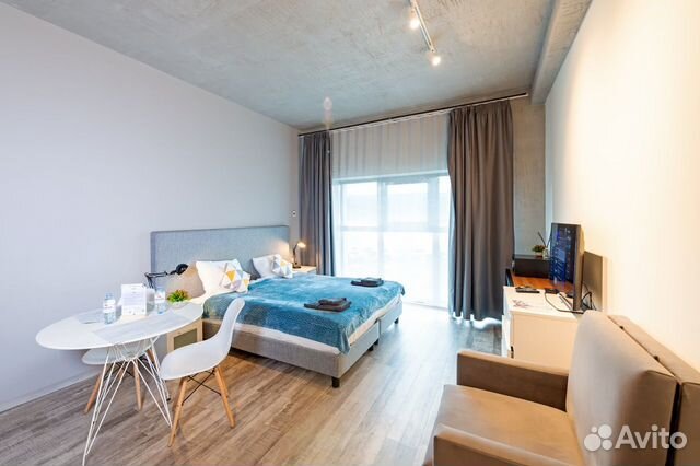 

Квартира-студия, 35 м², 1 кровать