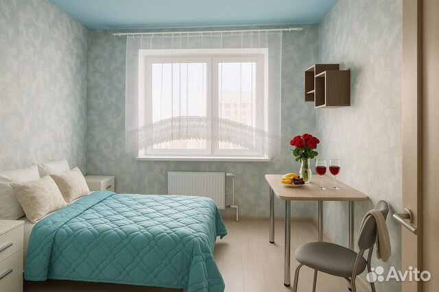 

1-к. квартира, 44 м², 2 кровати