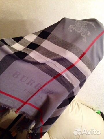 Шарф Burberry розовый в клетку Бербери Барберри те