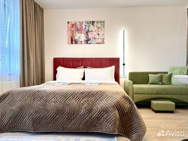 

Квартира-студия, 27 м², 2 кровати