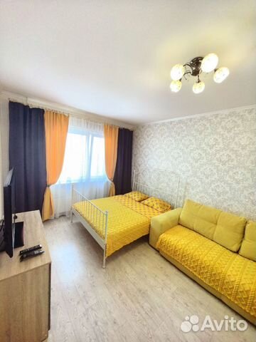 

1-к. квартира, 42 м², 3 кровати