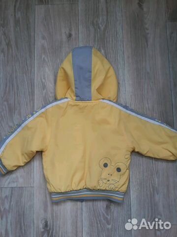 Куртка, ветровка на флисе, 74 размер
