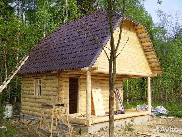 Сруб бани 5х6+2 метра терраса цена с установкой Сруб бани 5х6+2 метра терраса цена с установкой