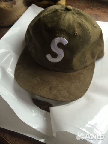 Бейсболка Supreme Olive S Logo Hat F/W16 Бейсболка Supreme Olive S Logo Hat F/W16