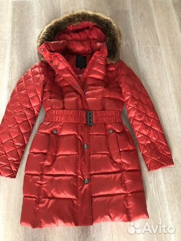 Пуховик 44 красный Finn Flare