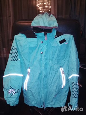 Бирюзовая ветровка Lenne 134+ с шапкой Бирюзовая ветровка Lenne 134+ с шапкой