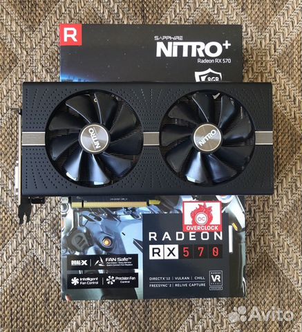 Видеокарта Sapphire AMD Radeon RX 570 nitro 8gb