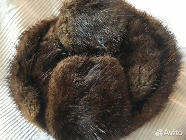 Норковая шапка (диаметр 56 см)
