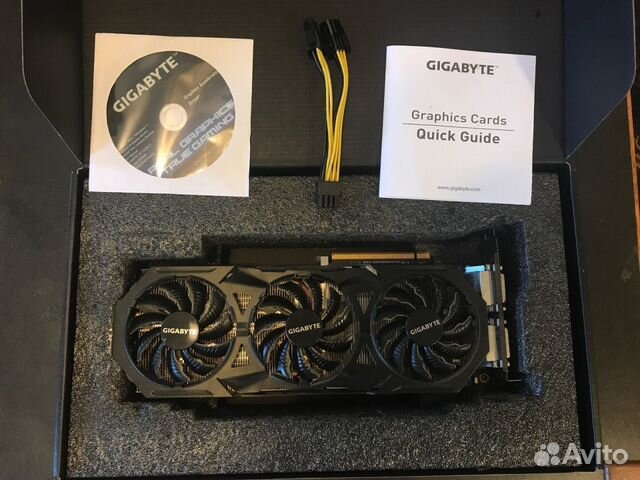 Gigabyte GeForce GTX 980 WF OC отл состояние гаран