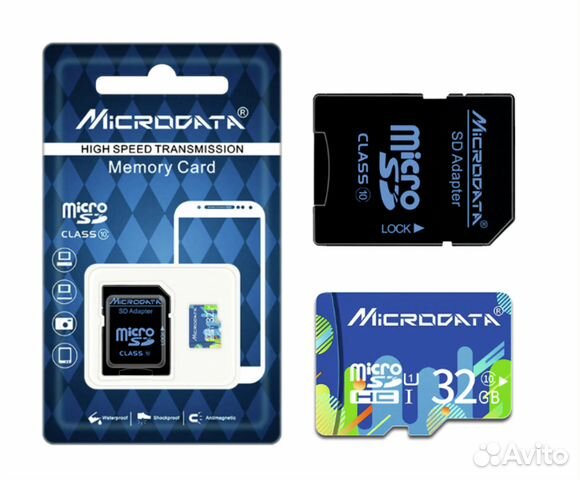 Карта памяти 32 Гб Флешка microsdhc 32Gb