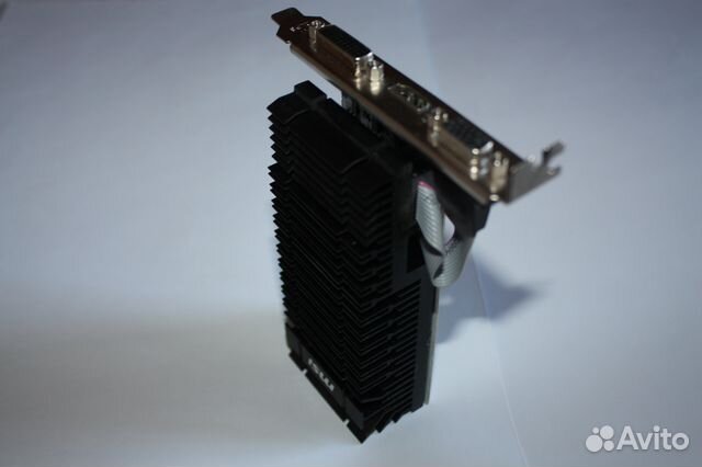 Бесшумная msi GeForce GT 730 Пассивное охлаждение