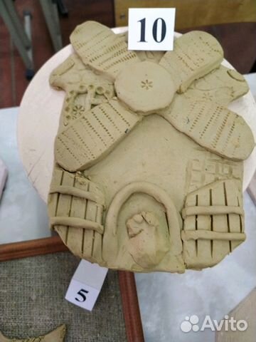 Игрушка глиненая мельница