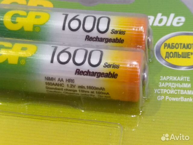 Niмн аккумулятор аа GP 1600mAh 1.2В