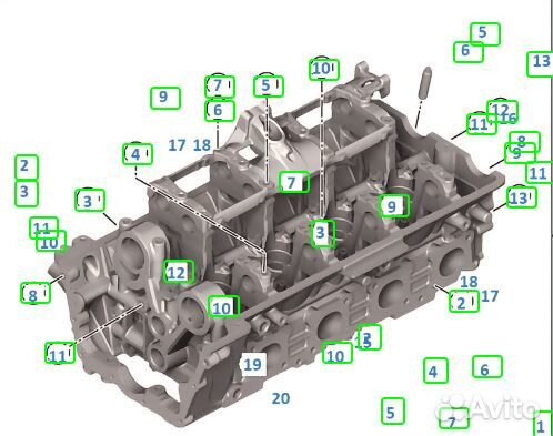 расположение цилиндров n62