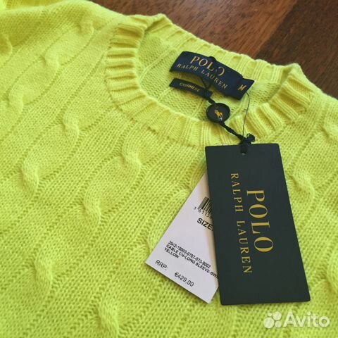 Свитер Polo Ralph Lauren Yellow Оригинал