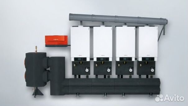 Многокотловая установка из 4-х Vitodens 200-W Многокотловая установка из 4-х Vitodens 200-W