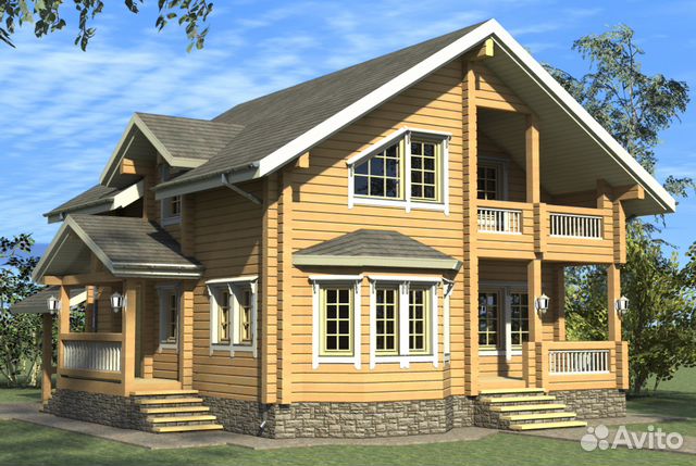 Дом из клееного бруса Дом из клееного бруса