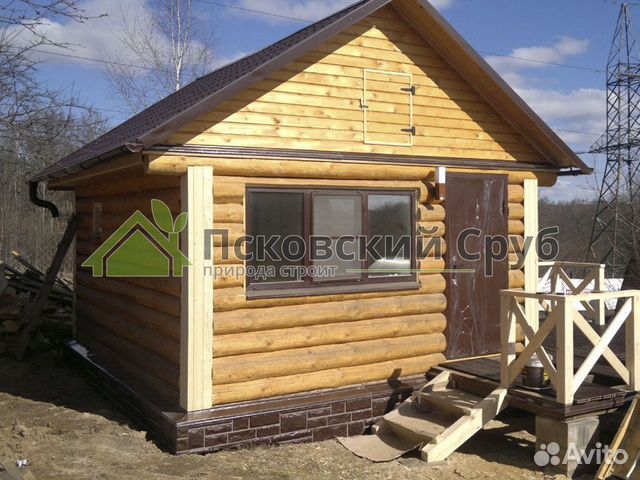 Сруб из бревна 6х6