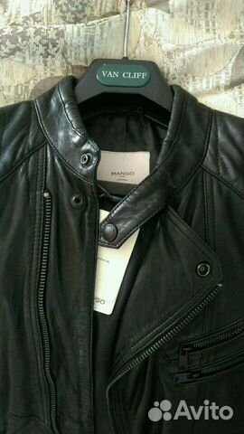 Кожанная куртка Mango 100 оригинал