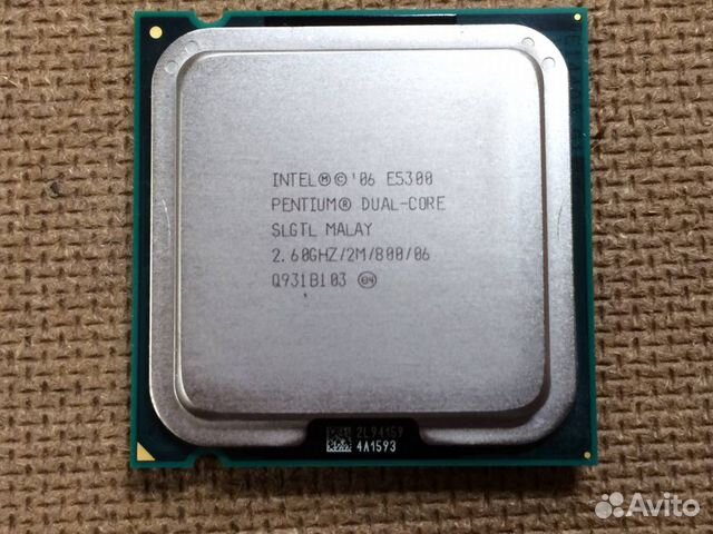 Продаю процессор pentium r dual-core cpu e5300 2.6