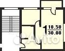 1-к квартира, 31 м², 2/5 эт.