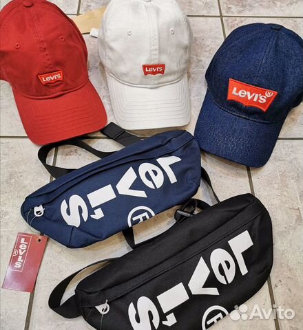 Сумка барсетка на пояс Levi’s новая.Синяя,черная