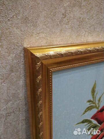 Гобелен с рамой Маки вертикальные, 40 на 121 см