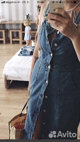 Джинсовая юбка кимбинезон Zara Джинсовая юбка кимбинезон Zara